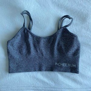Pchee Bum Grey Seamless Sports Bra